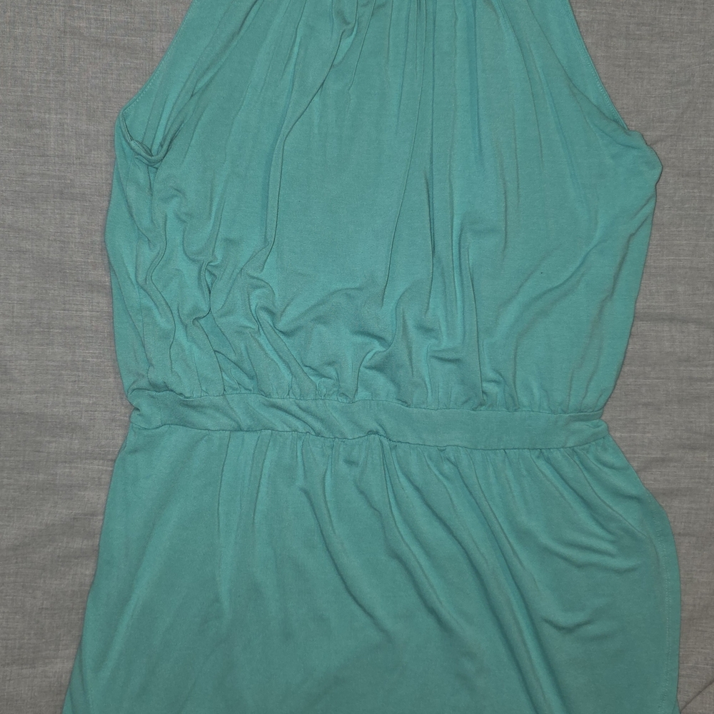 Cynthia Rowley Teal Haltertop Dress